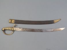 An early 19thC French style infantry (briquet) sword, marked GFBR Weyereberry, Solingen,