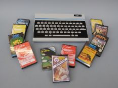 Oric 1 vintage computer and 11 various games/programmes