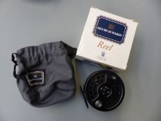 A boxed House of Hardy Sovereign 2000 #9/10/11 salmon fly fishing reel in original branded pouch,