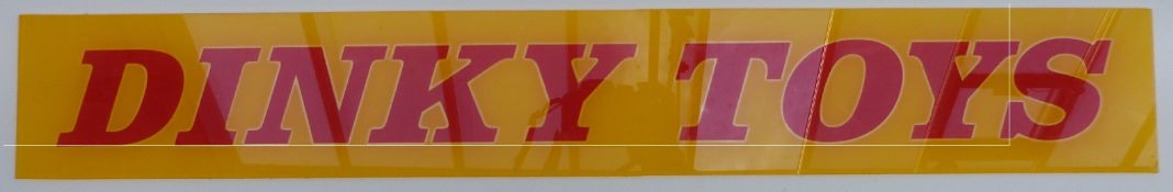 Dinky Toys acrylic shop display / advertising sign,