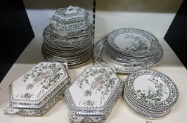 An extensive Wedgwood and Co eight place dinner service