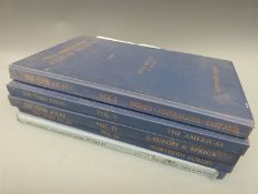 A set of five volumes of The Times Atlas of the World