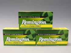 Sixty Remington Express .308 rifle cartridges, all in original boxes.