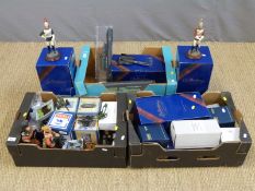 A collection of metal and resin military figures to include Ballantynes etc,