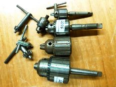 Five various chucks including Jacobs