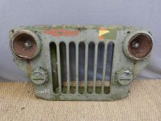 Jeep front with lights etc
