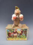 Lustige Urwald-Musik clockwork Jolly Monkey with plush fur,
