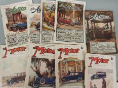 Nine motoring related magazines,