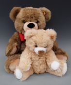 Two Steiff Cosy Friends Teddy bears Bobby 50cm tall and Teddy Bear 24,