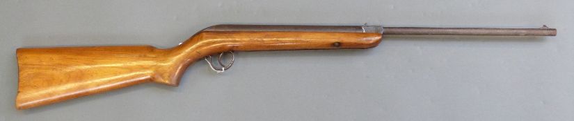 BSA .177 air rifle with named stock, serial number B32328.