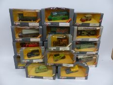 Fourteen Corgi Classics diecast model delivery vans and lorries,