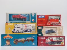 Six Corgi and Corgi Classics diecast model lorries and tankers limited edition Dibnah's Choice