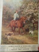 A collection of local interest Edwardian advertising ephemera to include colour posters for Talbot