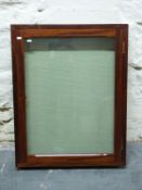 A glazed mahogany display cabinet (68 x 85cm)