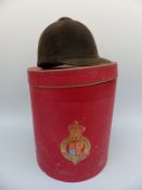 A peaked 'Sandringham' riding hat by J.S.