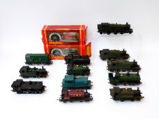 Fourteen Hornby and similar 00 gauge tank locomotives including LMS, GWR, BR etc,