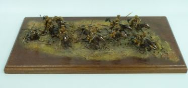 Tommy Atkins diecast WWI soldier diorama 'The Cavalry Charge at The Battle of Mons',