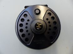 A House of Hardy salmon fly fishing reel with fly line,
