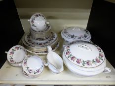 Royal Worcester dinner and tea ware in the Tulip pattern and a further tureen in June Garland