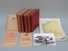 Four WWI British Army hardback books Military Engineering, Manual of Military Law 1929,