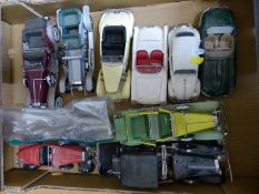 Nine Franklin Mint diecast model classic cars