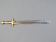 A 19thC French Infantry Gladius Briquet sword, 1831 pattern, marked 1066 to the blade,