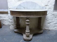 A Victorian marble topped washstand (H87 x W120 x D55cm)