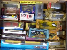 Thirty Corgi, Dinky, Matchbox, Crescent, Solido, Norev, Heljan and other diecast model vehicles,