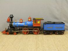 A 5 inch gauge live steam American New York Central & Hudson River Railroad 4-4-0 tender locomotive,