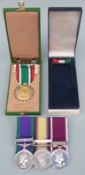 An Elizabeth II group of three medals comprising Campaign service medal with Northern Ireland clasp