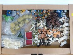 A large collection of Britains and similar model farm animals, figures,