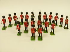 Twenty Britains Grenadier Guards model soldiers