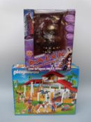 Product Enterprise battery operated Dr Who Dalek figure together with a Playmobil stable set 4190,