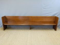 Large pine pew, ex Paganhill Church,