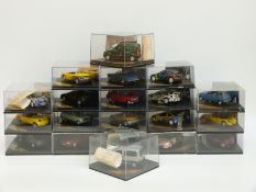 Twenty Vitesse diecast model vehicles, mainly French including Peugeot and Renault rally cars,