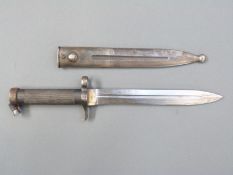 WWI Swedish 1896 pattern bayonet marked EJ.