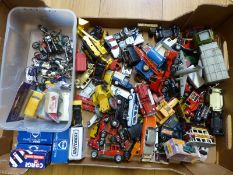 Over 90 Dinky, Corgi, Matchbox and similar diecast model vehicles,