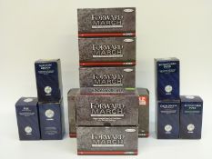 Twelve Corgi model soldiers comprising six Forward March and six Icon Figures,