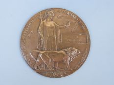 A WWI death plaque to John McPherson