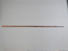 A 19thC British Cavalry lance/Pig Sticker with bamboo shaft,