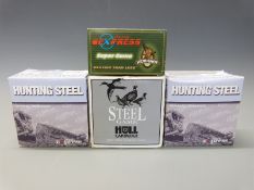 Eighty-five Hull Cartridge and Lyalvale Express non-toxic shotgun cartridges, all in original boxes.