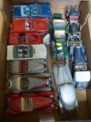 Eleven Danbury Mint diecast model classic cars