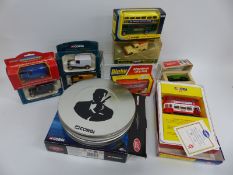 Ten Corgi and Dinky Toys diecast model vehicles including James Bond Collection,