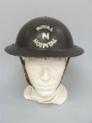 WWII Royal Naval Hospital helmet