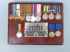 A group of six WWII medals awarded to J. E. W.