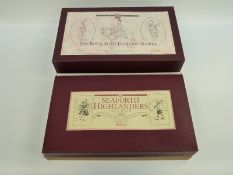 Two Britains limited edition hollow cast model soldier sets The Royal Scots Dragoon Guards 5290 and