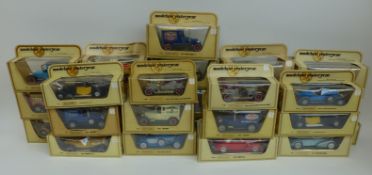 Twenty-eight Matchbox Models of Yesteryear diecast model vehicles,