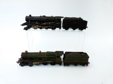 Two Hornby Dublo 00 gauge 3-rail BR locomotives and tenders 4-6-0 Bristol Castle 7013 and 2-8-0