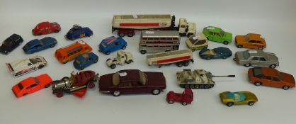 Twenty-two Corgi Toys diecast model vehicles including, Chitty Chitty Bang Bang,