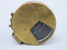 Short & Mason Ltd London 1909 brass military sighting compass stamped No4393 below ministry broad